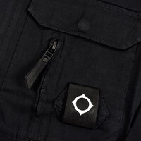 MA.STRUM cadet overshirt jacket Jet Black