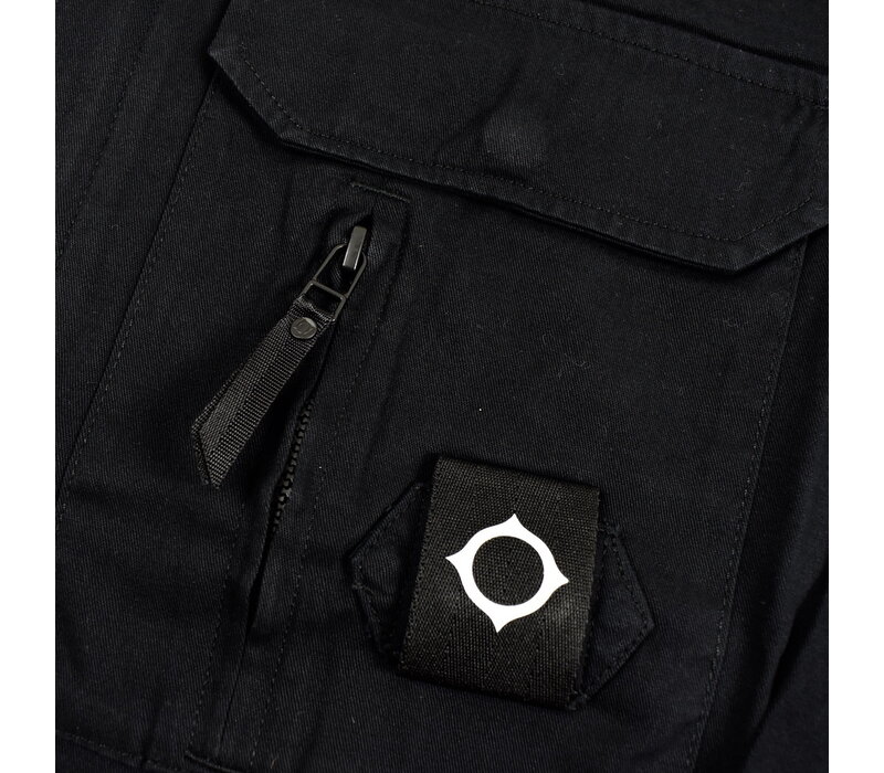 MA.STRUM cadet overshirt jacket Jet Black