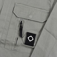 MA.STRUM cadet overshirt jacket Sedona Grey