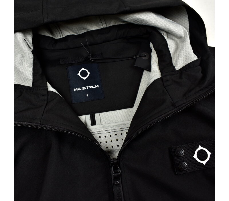 MA.STRUM infantry hooded softshell jacket Jet Black
