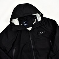 MA.STRUM infantry hooded softshell jacket Jet Black