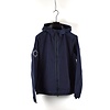MA.STRUM MA.STRUM nylon seersucker hooded bomber jacket Ink Navy