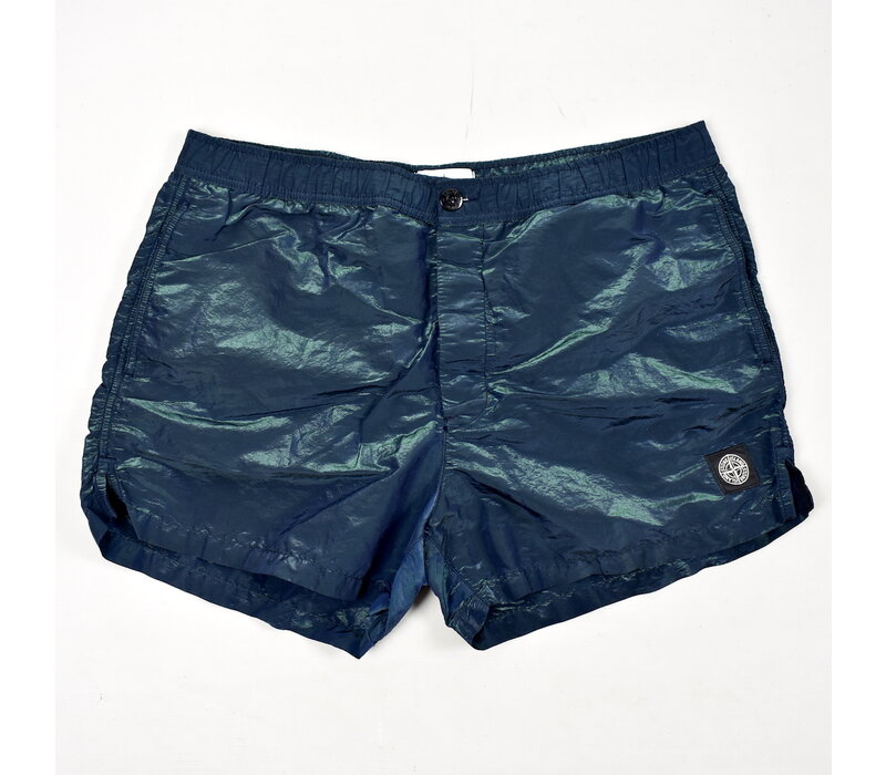 Stone Island blue nylon metal weft swim shorts XXL