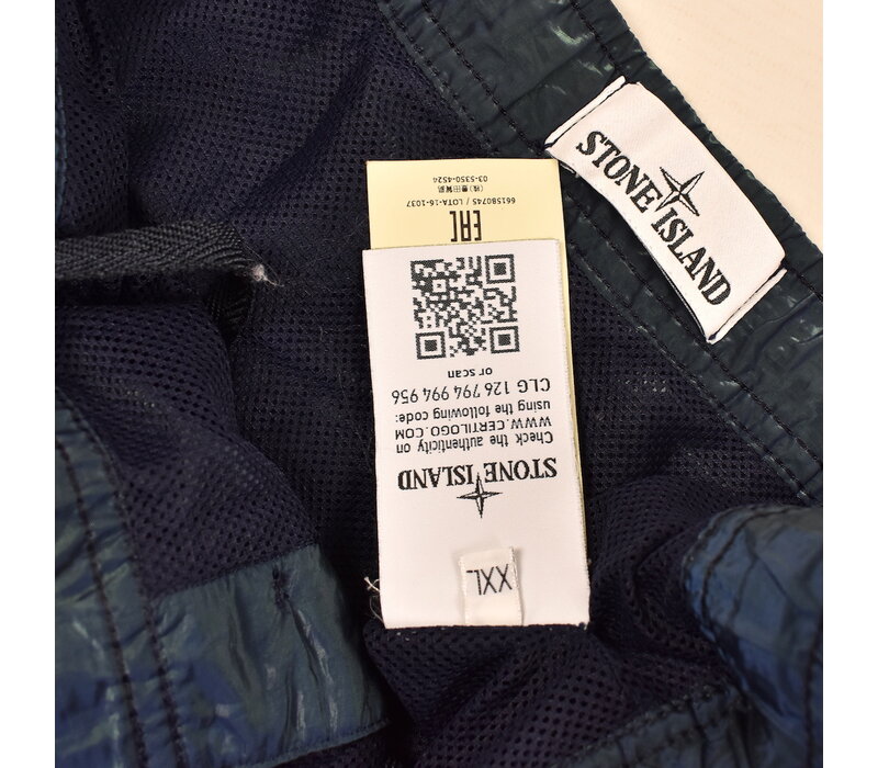 Stone Island blue nylon metal weft swim shorts XXL