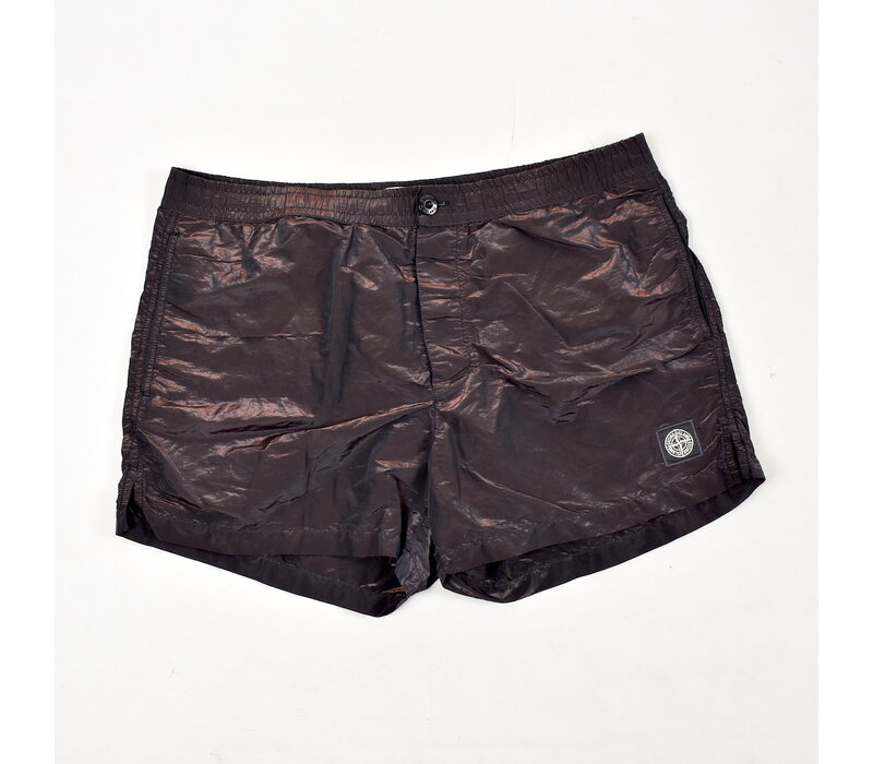 Stone Island red nylon metal weft swim shorts XXL