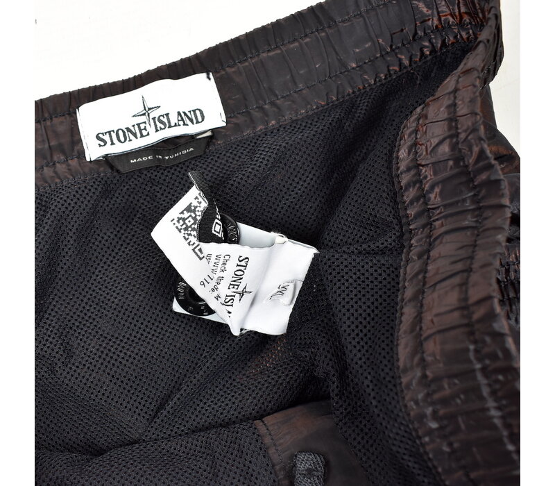 Stone Island red nylon metal weft swim shorts XXL