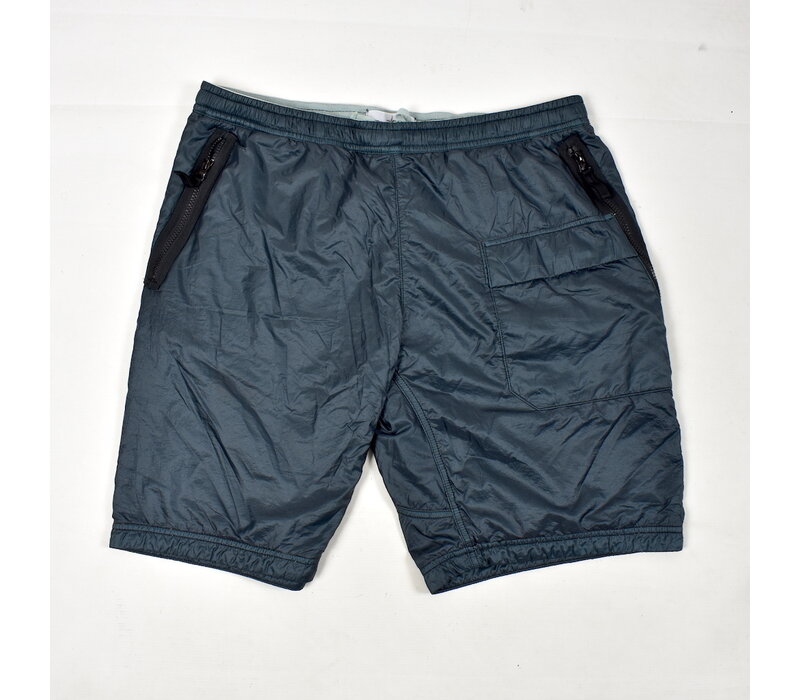 Stone Island green micro ripstop nylon shorts 36