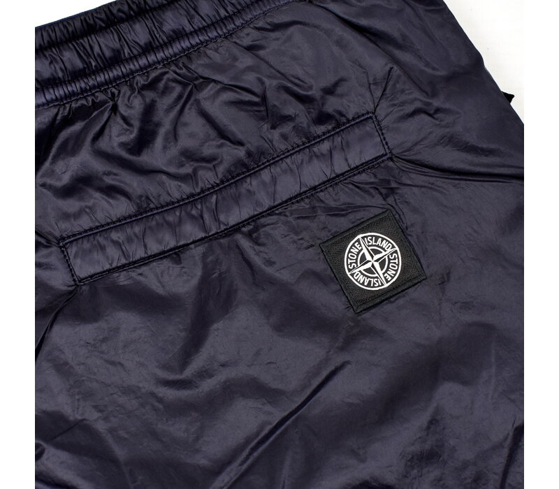 Stone Island navy micro ripstop nylon shorts 36