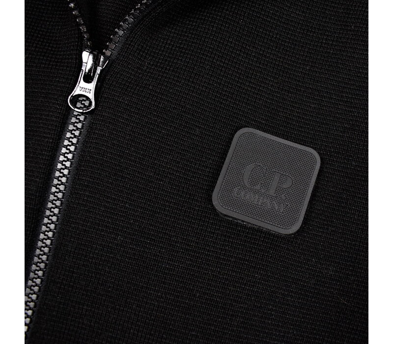 C.P. Company black full zip metropolis series knit 48