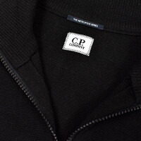 C.P. Company black full zip metropolis series knit 48