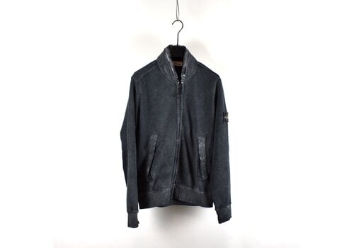 Stone Island Stone Island black frost colour corrosion treatment cardigan M