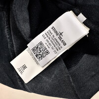 Stone Island black frost colour corrosion treatment cardigan M