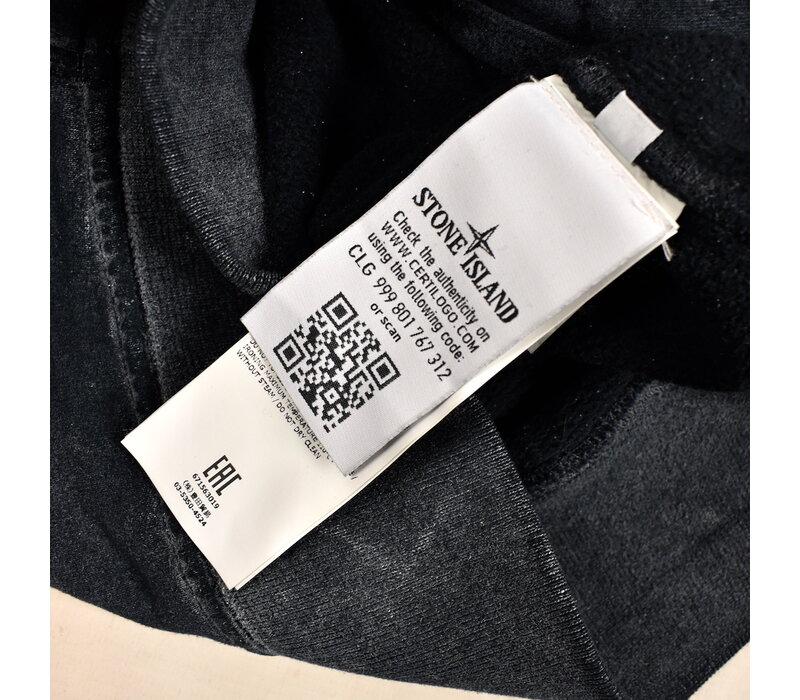 Stone Island black frost colour corrosion treatment cardigan M