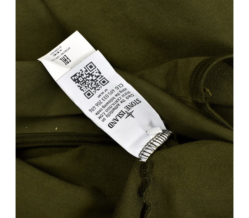 Stone Island green ghost piece crew neck sweat M