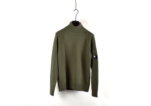 C.P. Company C.P. Company olive green wool lens turtle neck knit size 46