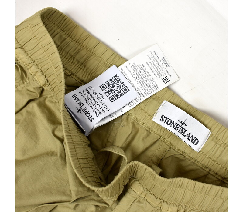 Stone Island beige cotton re-t cargo trousers 33
