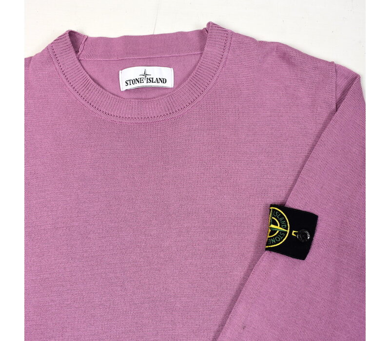 Stone Island pink fine cotton crew neck knit M