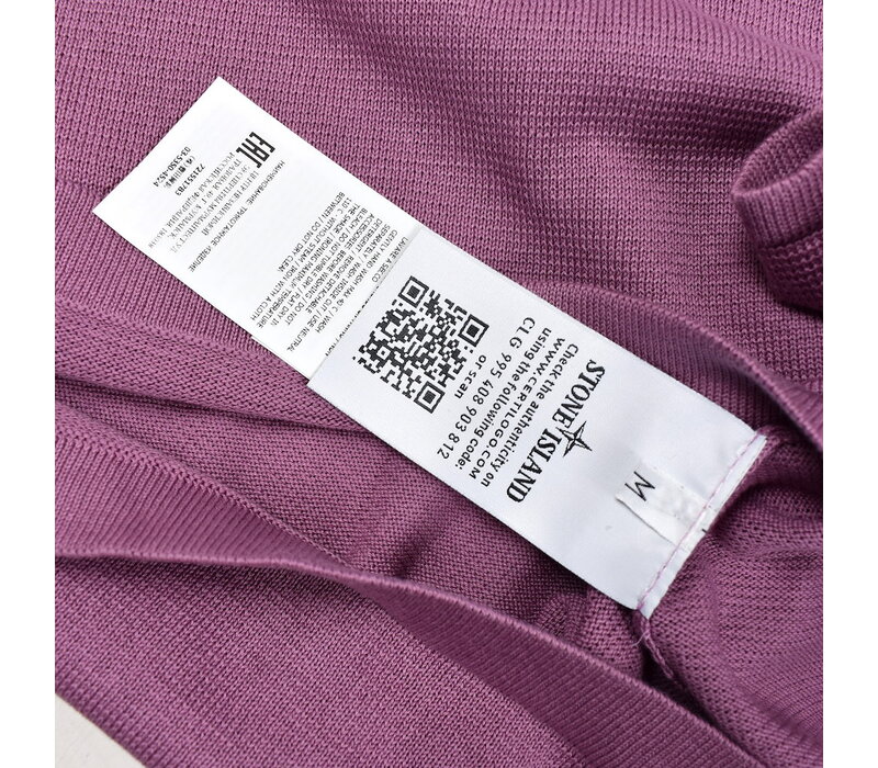 Stone Island pink fine cotton crew neck knit M