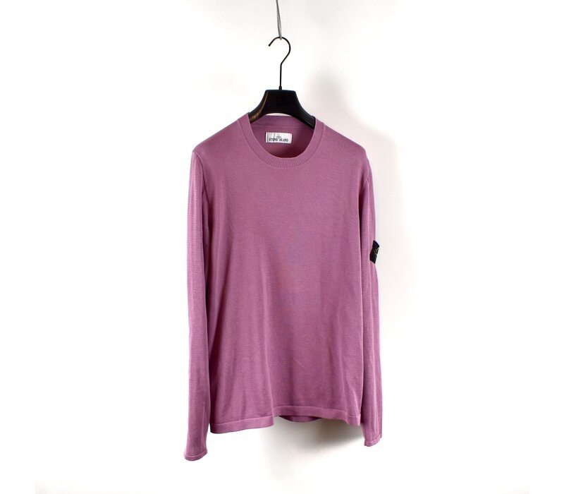 Stone Island pink fine cotton crew neck knit M