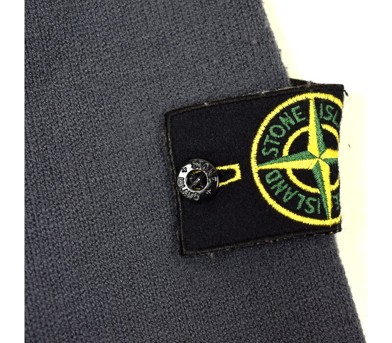 Stone Island grey wool full zip knit cardigan M