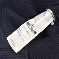 Stone Island grey wool full zip knit cardigan M