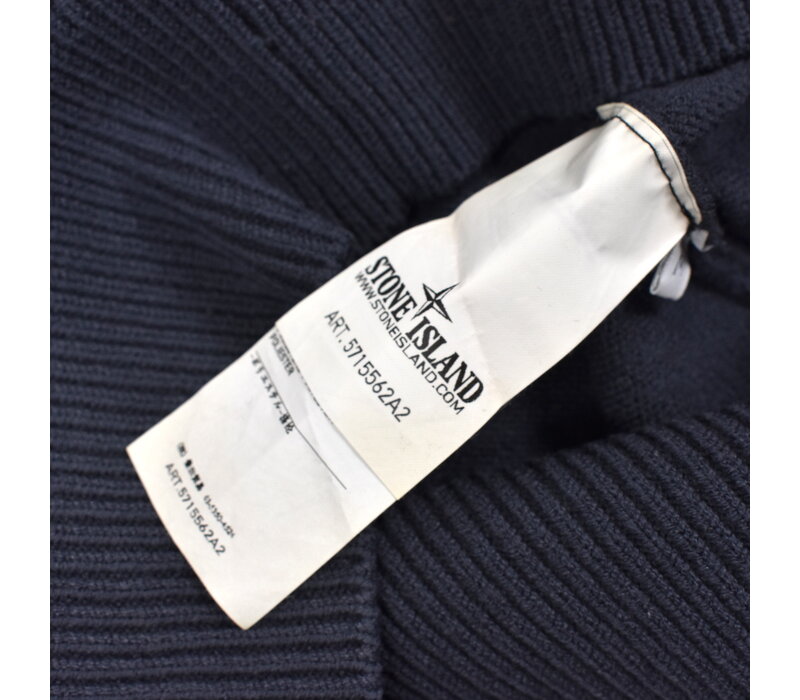 Stone Island grey wool full zip knit cardigan M