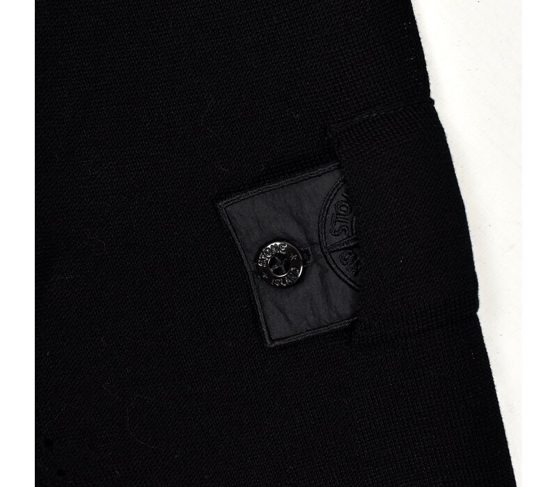Stone Island shadow project black hooded wool knit M