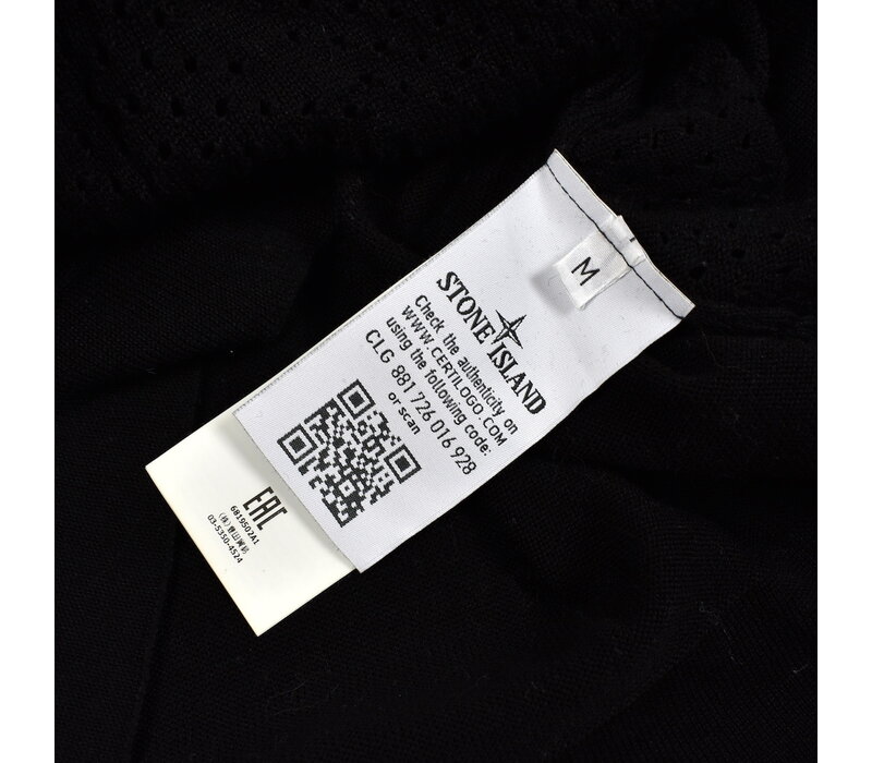 Stone Island shadow project black hooded wool knit M