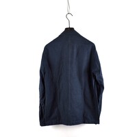 Stone Island navy twill cotton button down overshirt jacket M