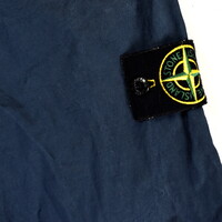 Stone Island navy twill cotton button down overshirt jacket M