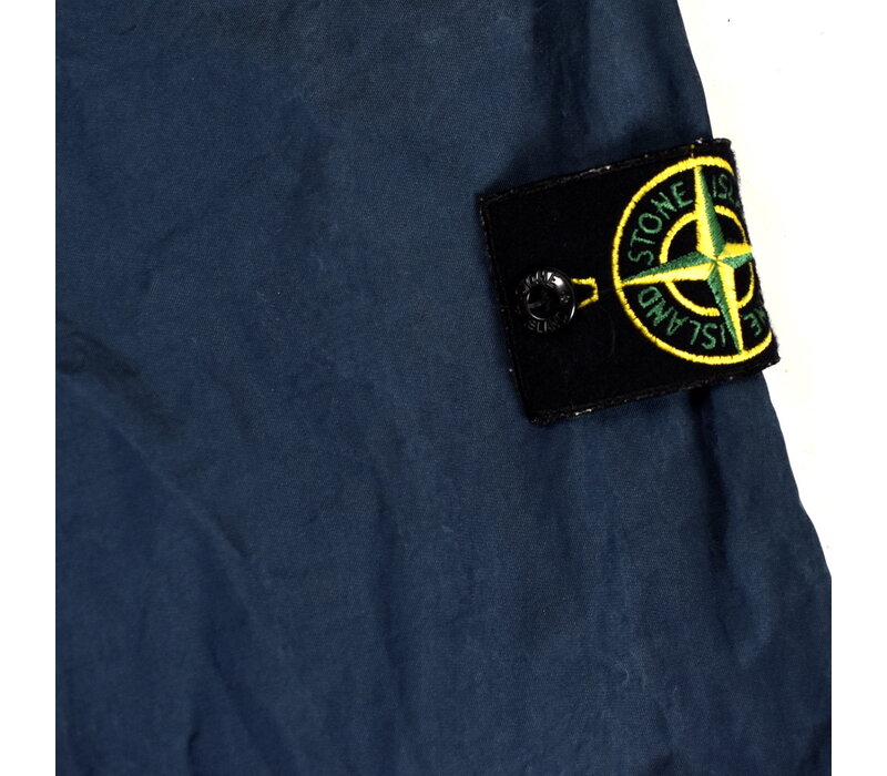 Stone Island navy twill cotton button down overshirt jacket M