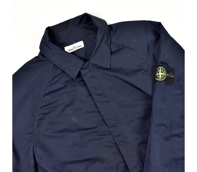 Stone Island navy hyper dense nylon raso car coat XXL