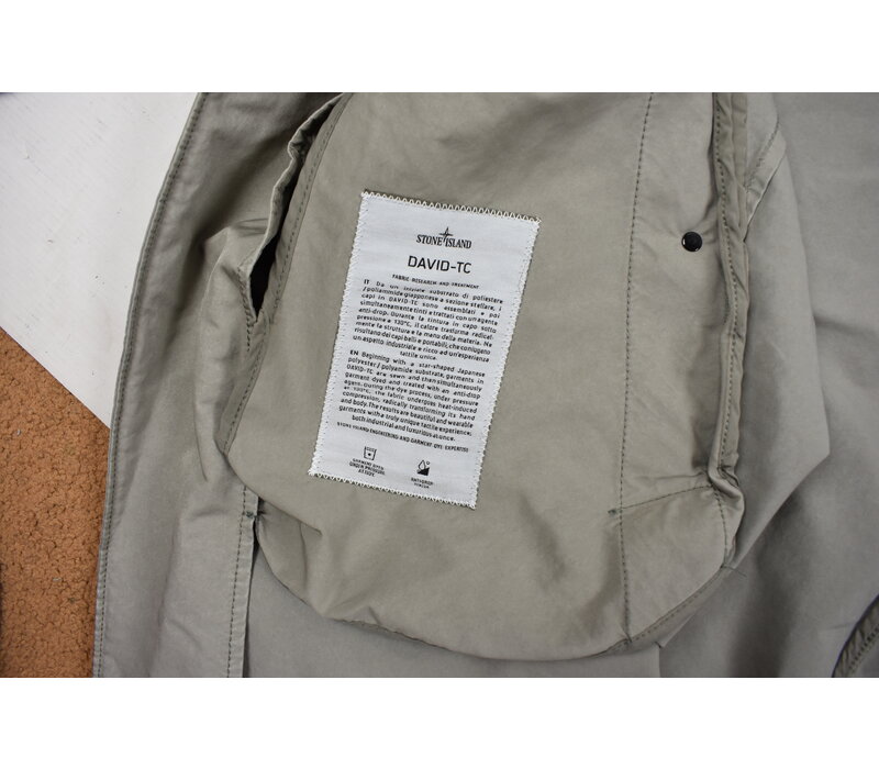 Stone Island grey david-tc trench coat XXXL