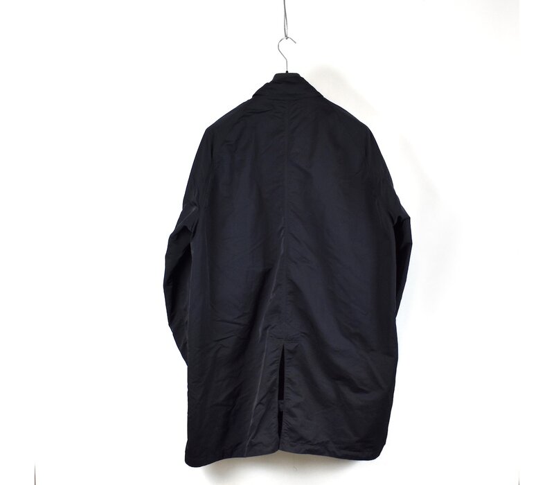 Stone Island black micro twill car coat XXXL