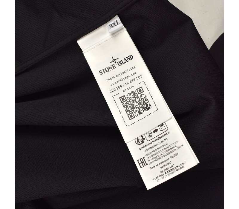 Stone Island black light soft shell-r collared jacket XXXL