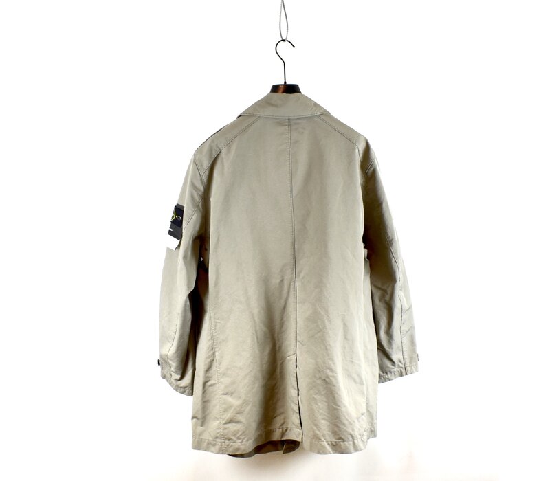 Stone Island grey david-tc trench coat XXXL