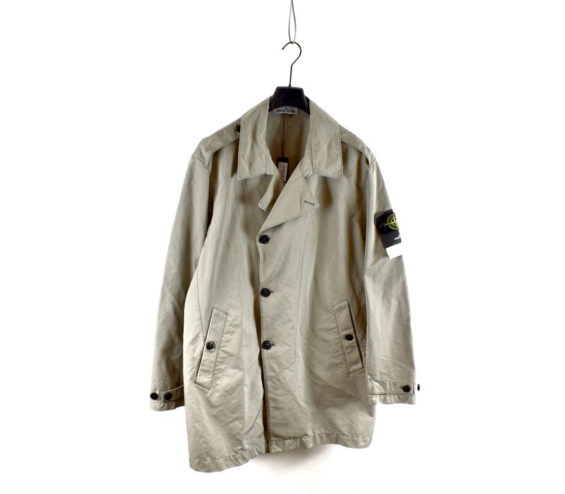 Stone Island grey david-tc trench coat XXXL