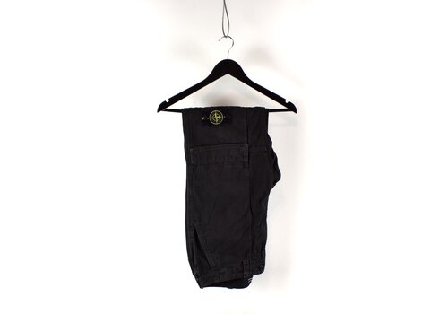 Stone Island Stone Island black panama cotton rx cargo trousers 33