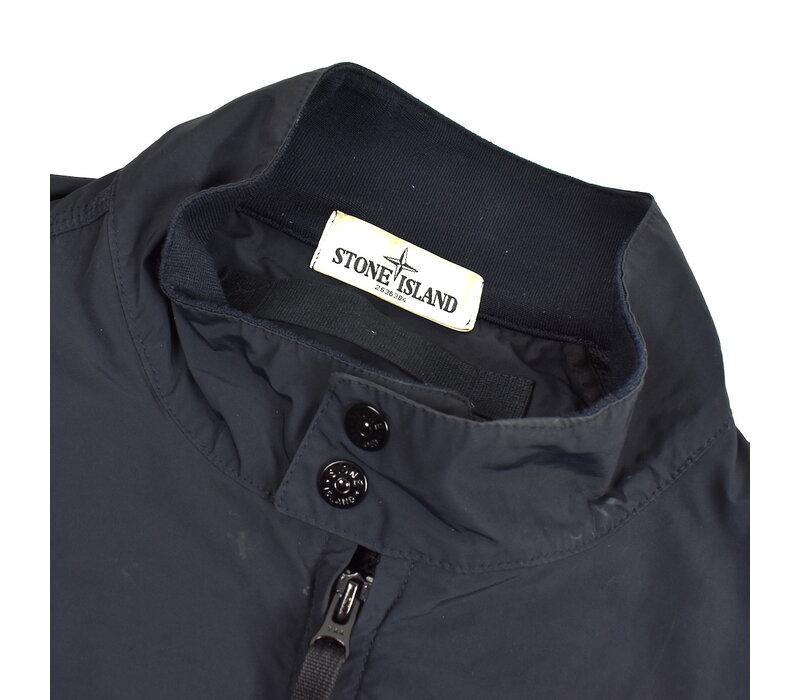 Stone Island navy micro reps biker jacket XXXL