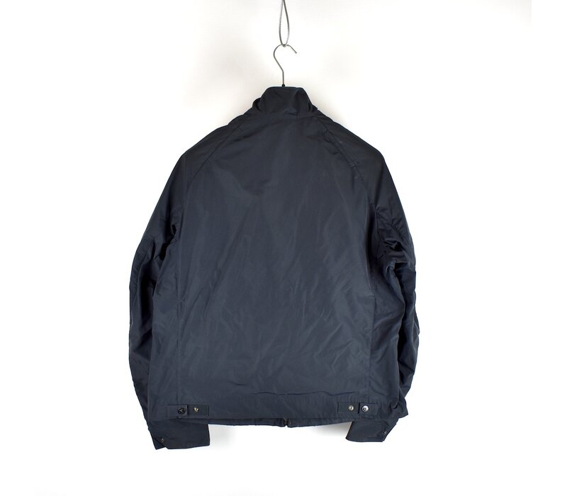 Stone Island navy micro reps biker jacket XXXL