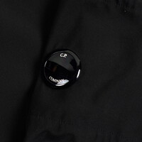 C.P. Company black cp shell-r lens detail hooded parka size 56