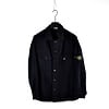 Stone Island Stone Island black lana nylon long sleeve overshirt L