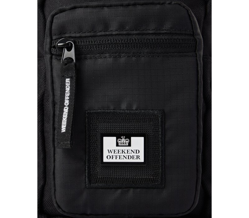 Weekend Offender small ripstop crossbody bag Black