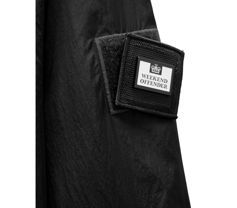 Weekend Offender Technician face mask hooded lined jacket Black