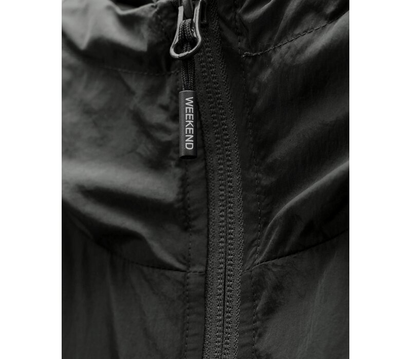 Weekend Offender Technician face mask hooded lined jacket Black