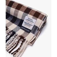 Aquascutum wool icon macro club check scarf