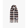 Aquascutum Aquascutum wool icon macro club check scarf