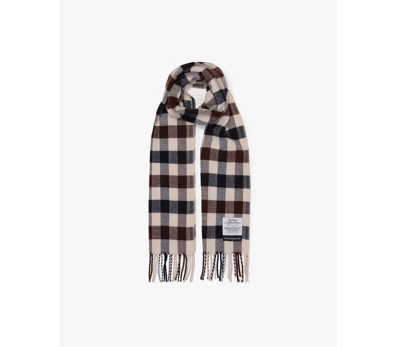 Aquascutum wool icon macro club check scarf