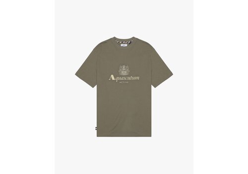 Aquascutum Aquascutum Active big logo t-shirt Army Green