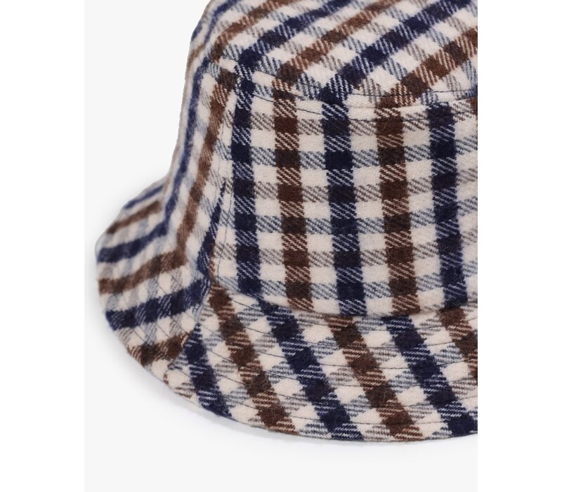 Aquascutum Active iconic club check merino wool bucket hat